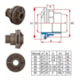 Adaptador Flange 40mm 1.1/4" Tigre para Caixa d'água