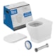 Bacia Vaso Sanitário Convencional Roca Gap Kit Completo Branco