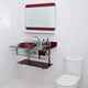Espelho Banheiro Romantique 60 x 80cm Vermelho Astra