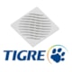 Grelha Ralo Tampa 150 mm Quadrada Ecológica Branco Tigre