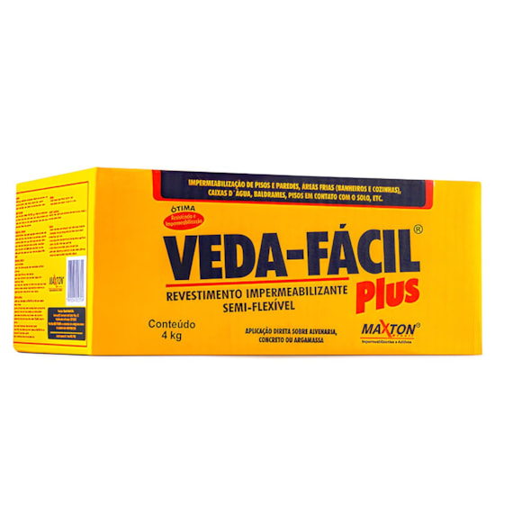 Impermeabilizante Veda Fácil Plus 4kg Maxton