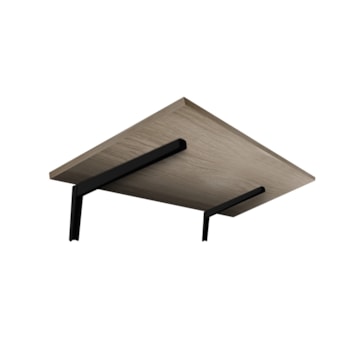 Mesa Dobrável de Parede Nogueira 40 x 60cm  Prat k