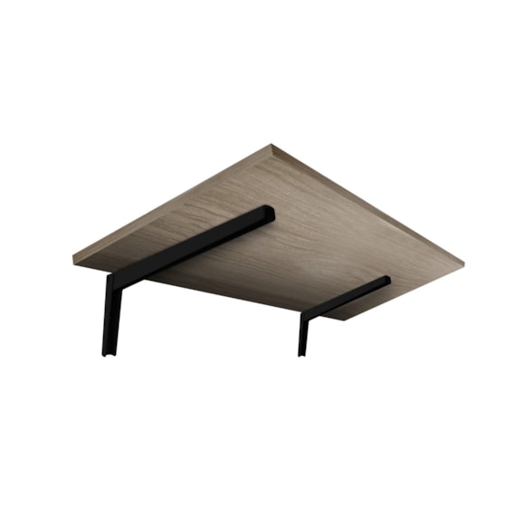 Mesa Dobrável de Parede Nogueira 40 x 60cm  Prat k