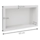 Nicho Pvc Banheiro 30 x 60 Embutir Bege Metasul