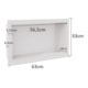 Nicho Pvc Banheiro 30 x 60 Embutir Bege Metasul