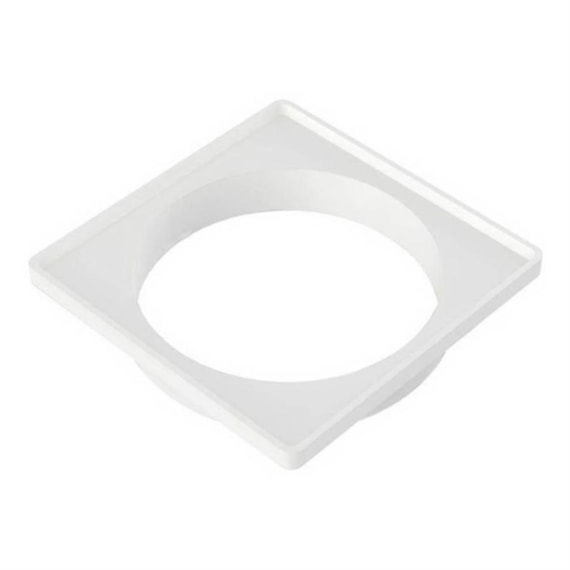 Porta Grelha 150 Mm Quadrado Branco Tigre 