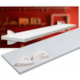 Prateleira Madeira Parede 20x60 cm Concept Branco Prat k