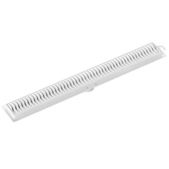 Ralo Linear Banheiro Grelha Branca (Flat) 50cm Tigre