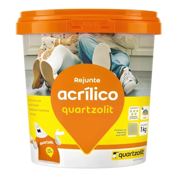 Rejunte Acrílico Cinza Ártico 1 Kg Quartzolit