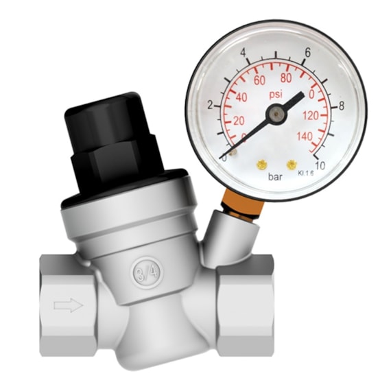 Válvula Reguladora de Pressão com Manômetro Integrado Censi