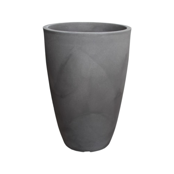 Vaso Planta Polietileno Cônico Liso 38cm Preto Árdosia Japi