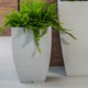 Vaso Planta Polietileno Quadrado Moderno 30cm Cimento Japi