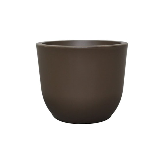 Vaso Planta Polietileno Redondo Concept 24cm Café Japi